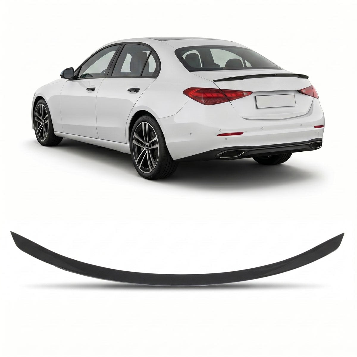 Kofferraumspoiler Hochglanz Schwarz passend für Mercedes C-Klasse W206 Limousine 2021-heute
