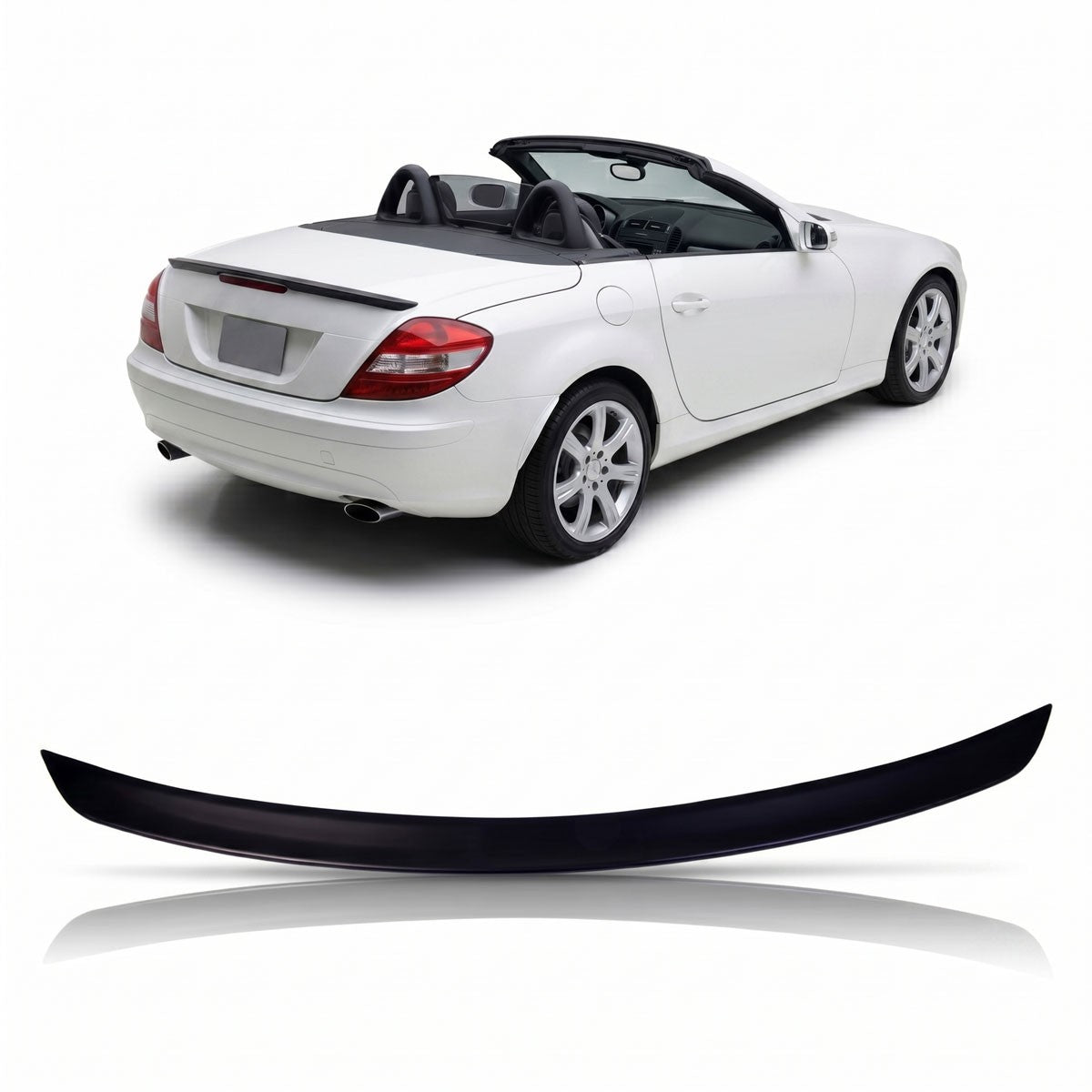 Kofferraumspoiler Matt Schwarz passend für Mercedes SLK (R171) 2004-2011