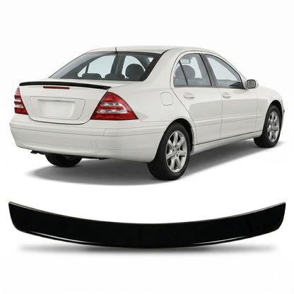 Sport Kofferraumspoiler Hochglanz Schwarz passend für Mercedes C-Klasse W203 2000-2007