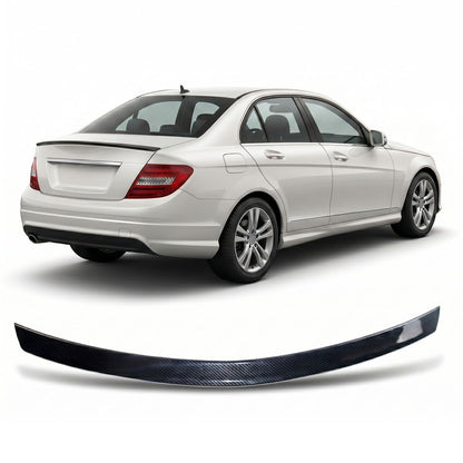 Sport Kofferraumspoiler Carbon-Optik passend für Mercedes C-Klasse W204 2007-2014