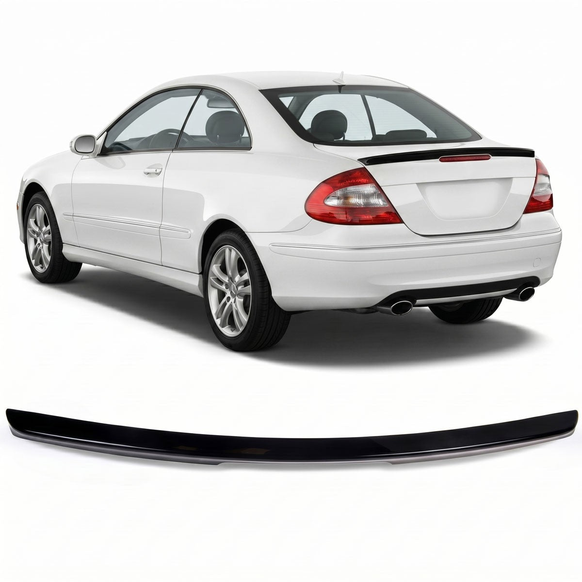 Kofferraumspoiler Hochglanz Schwarz passend für Mercedes CLK W209 2002-2009