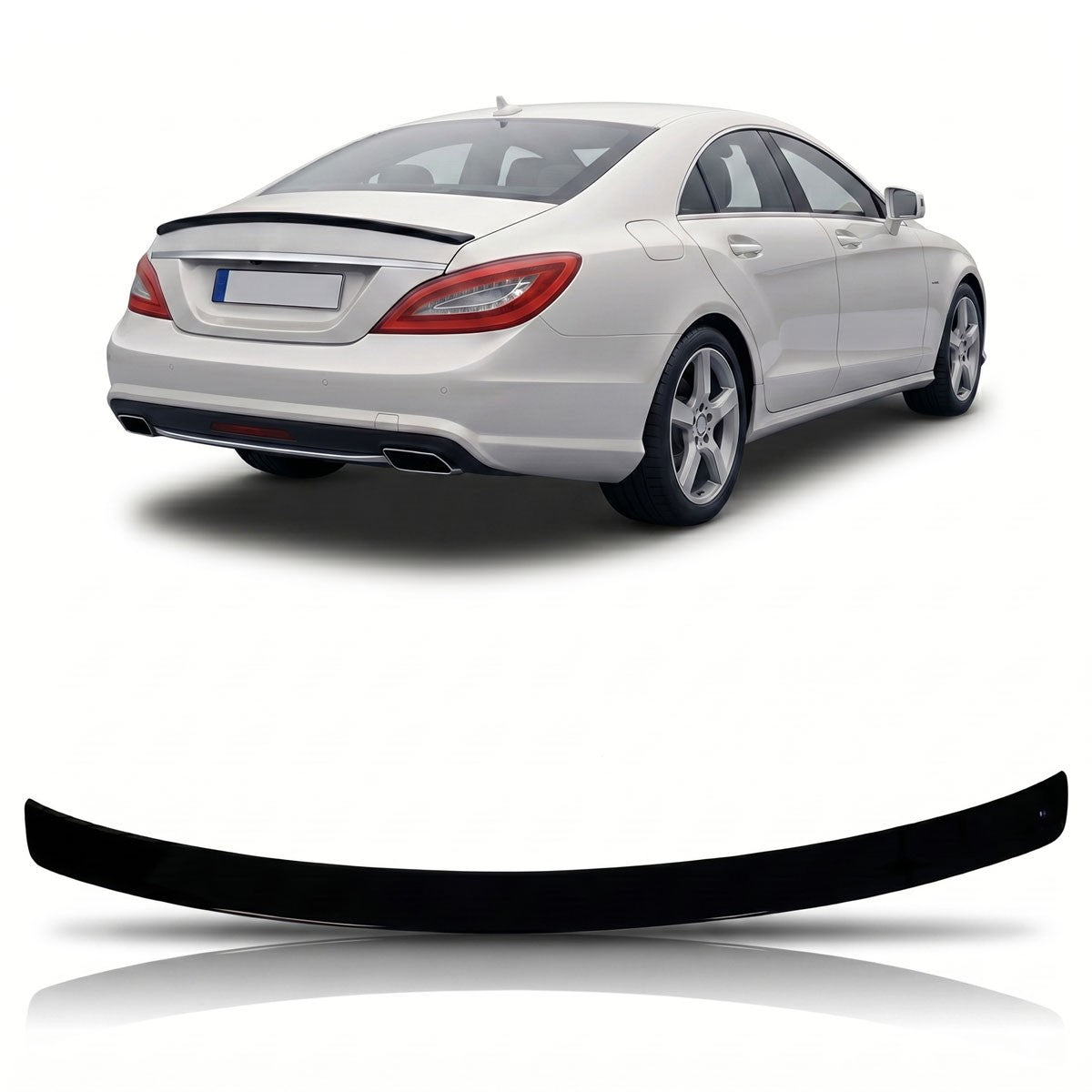 Kofferraumspoiler Hochglanz Schwarz passend für Mercedes CLS C218 2011-2017