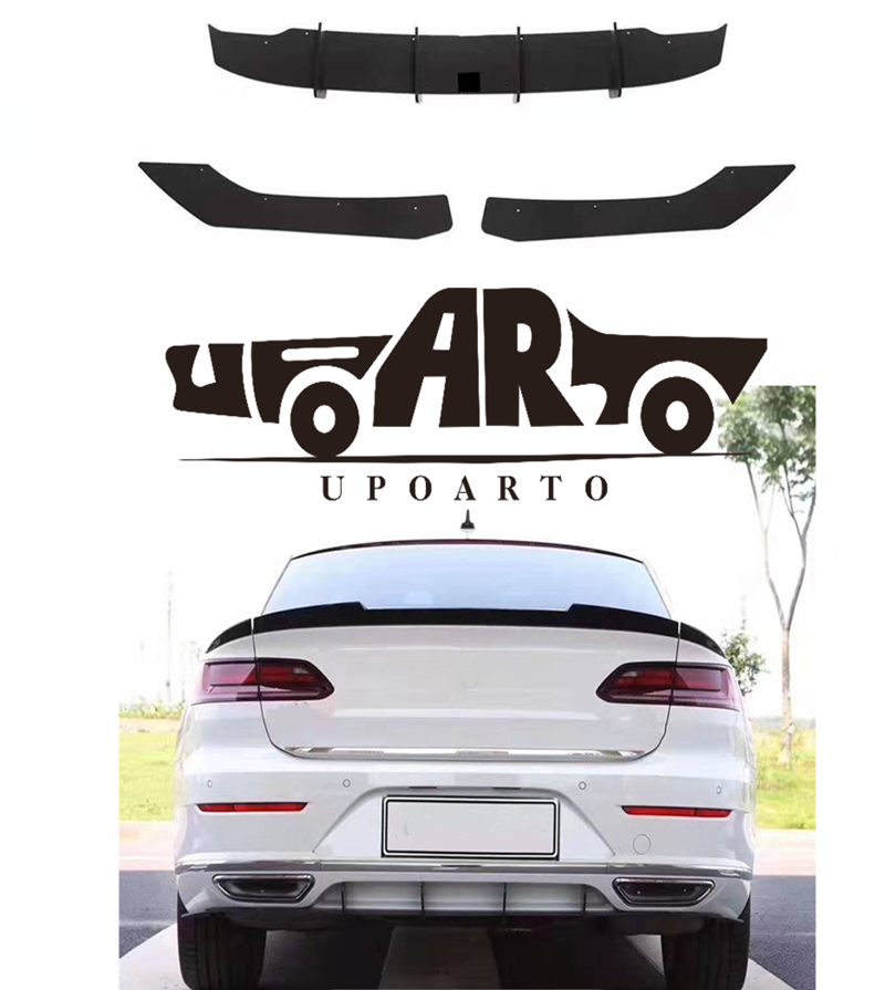 Heckstoßstange Diffusor Hochglanz Schwarz passend für VW Arteon (3H) 2017-2023