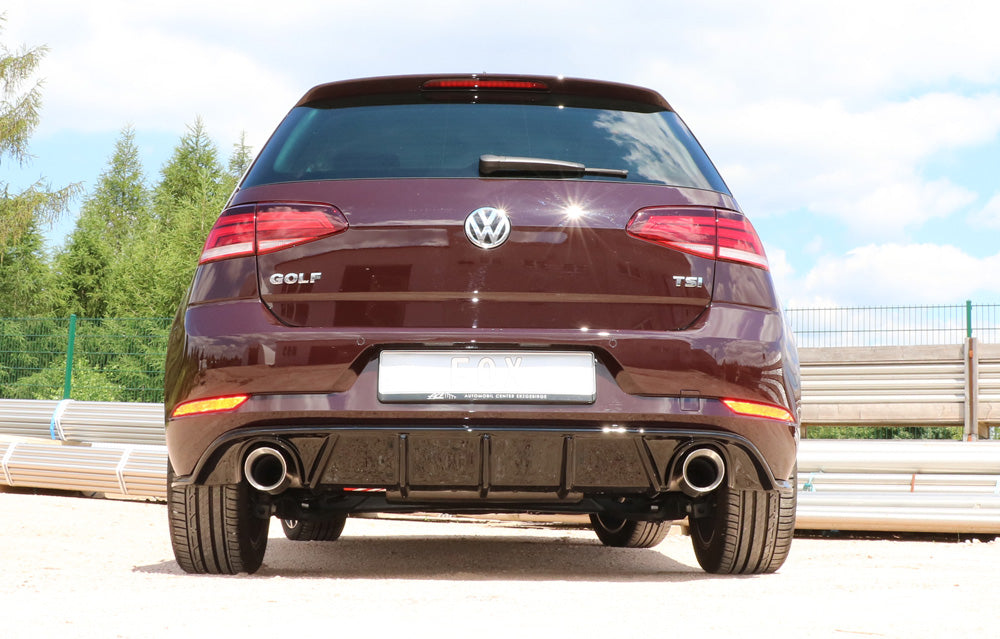 VW Golf VII Facelift starre Hinterachse - Einsatz schwarz Endschalldämpfer rechts/links - 1x100 Typ 25 rechts/links inkl. ...