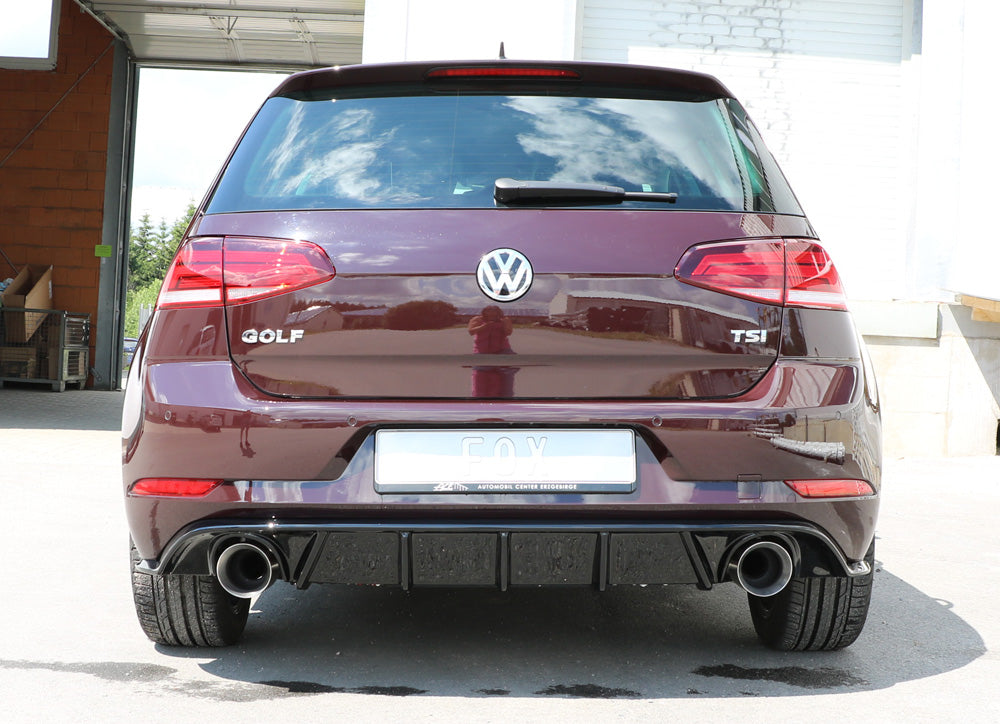 VW Golf VII Facelift starre Hinterachse - Einsatz schwarz Endschalldämpfer rechts/links - 1x114 Typ 25 rechts/links inkl. ...