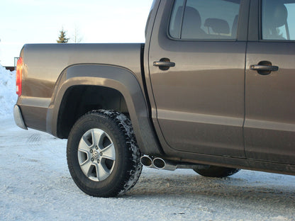 VW Amarok 4x4 - ohne Trittbrett Endschalldämpfer Ausgang seitlich rechts und links am Fahrzeug - 2x115x85 Typ 38 rechts/links