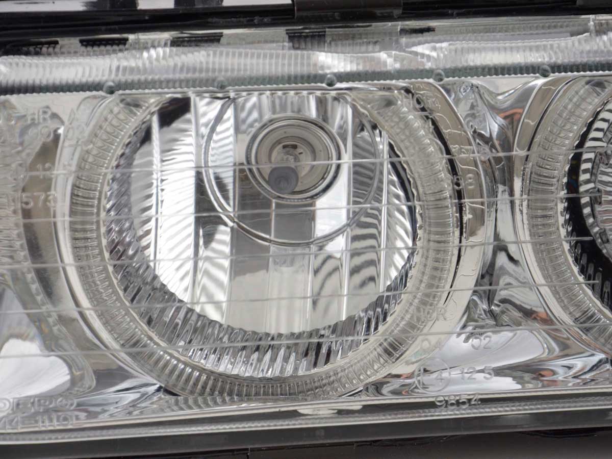 Scheinwerfer Angel Eyes BMW 3er Limo Typ E36  92-98 chrom