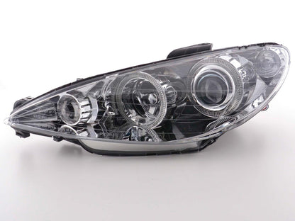 Scheinwerfer Set Angel Eyes Peugeot 206  98-03 chrom