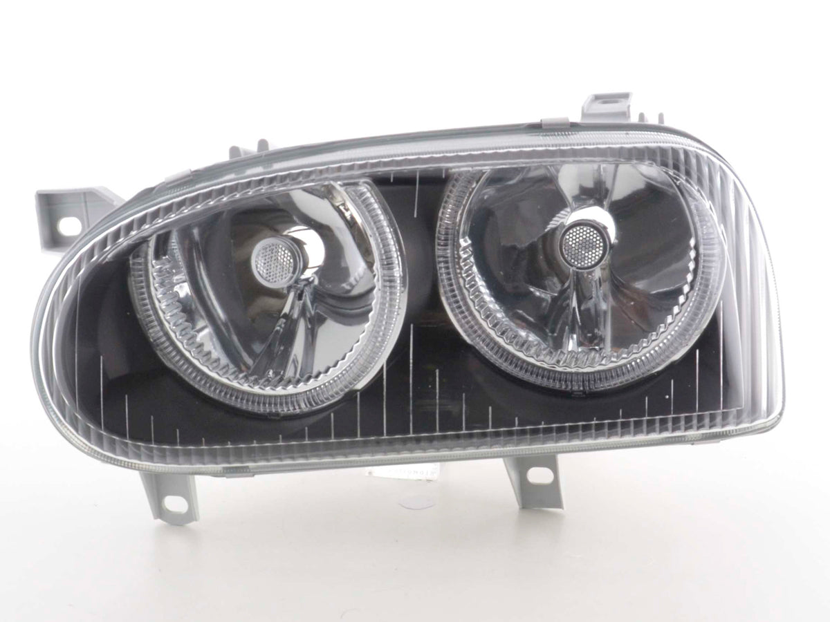 Scheinwerfer Set Angel Eyes VW Golf 3 Typ 1HXO, 1 EXO  91-97 schwarz