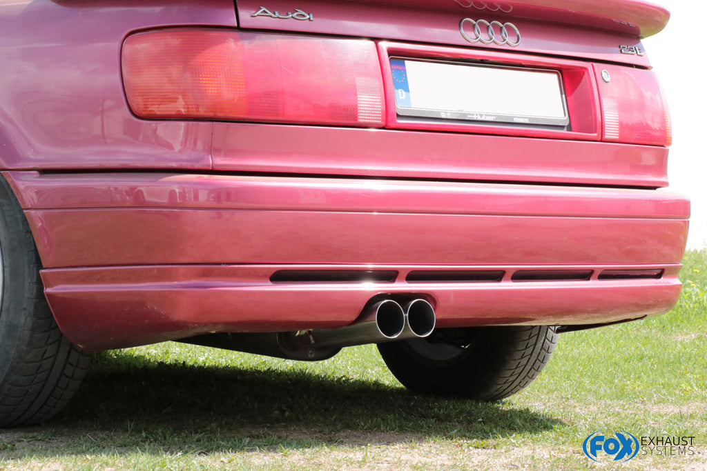Audi 80/90 - Typ 89, B3 Limousine/ Coupe/ 80 B4 - Cabrio Endschalldämpfer für Modelle mit Sonderstoßstange (siehe Bild) - ...