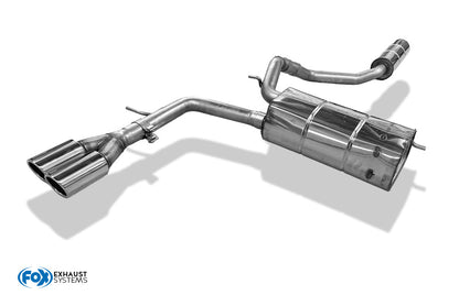 Audi A2 - 1,4l - 34l Tank Halbanlage ab Kat - 2x80 Typ 16 (Bestehend aus End- und Vorschalldämpfer mit Endrohr)