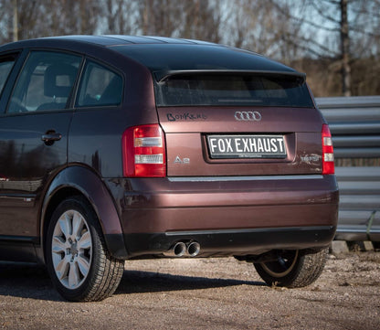 Audi A2 - 1,6l Halbanlage ab Kat - 2x76 Typ 25 (Bestehend aus End- und Vorschalldämpfer mit Endrohr)