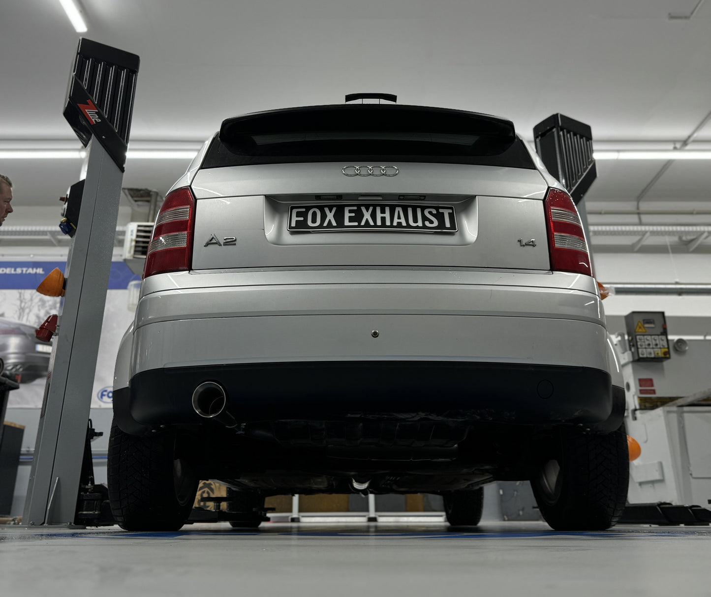 Audi A2 - 1,4l - 34l Tank Endschalldämpfer - 1x90 Typ 25