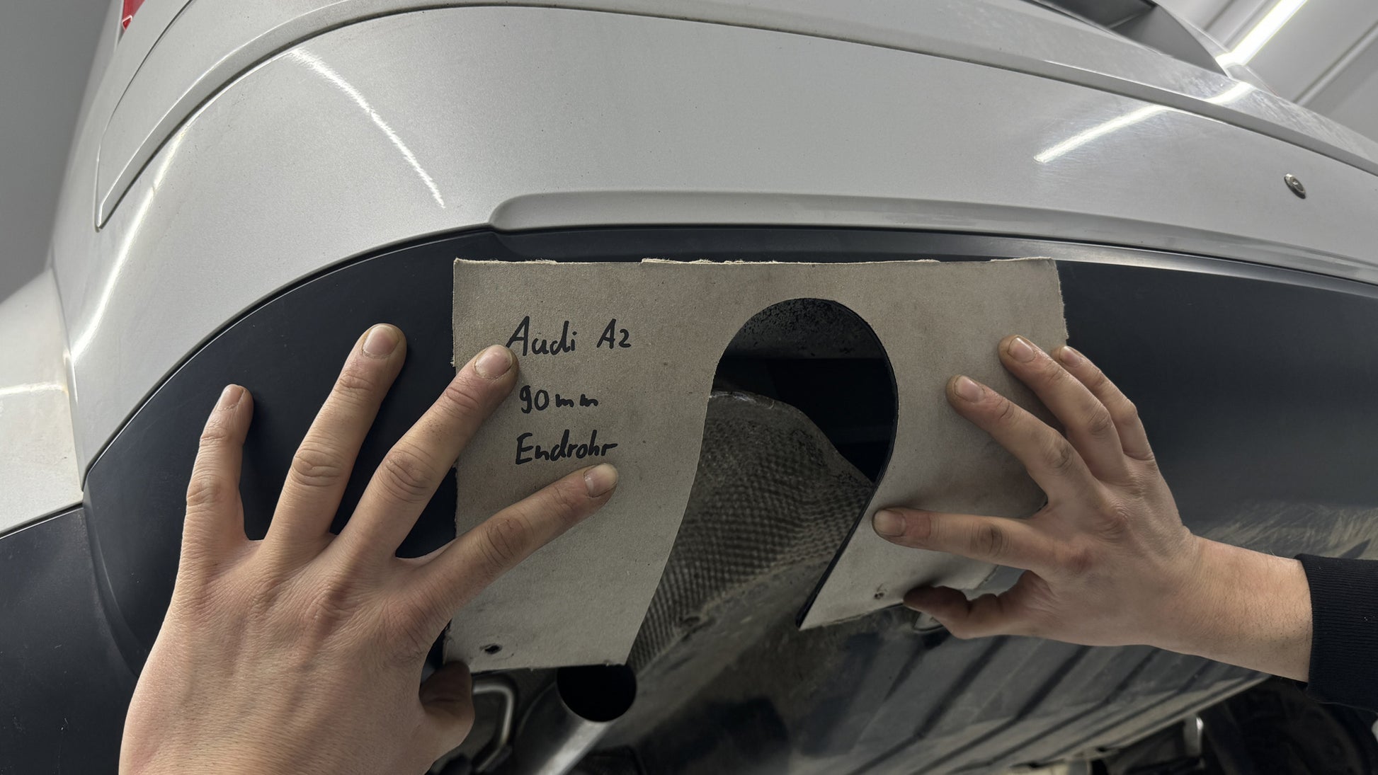 Audi A2 - 1,4l - 34l Tank Endschalldämpfer - 1x90 Typ 25