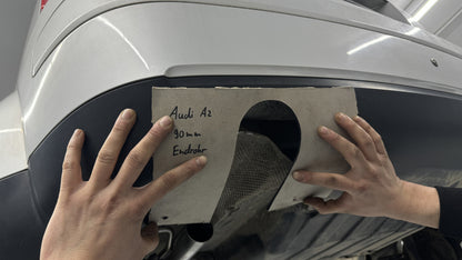 Audi A2 - 1,6l + 1,4l 42l Tank Endschalldämpfer - 1x90 Typ 25