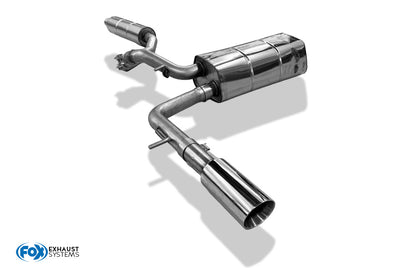 Audi A2 - 1,6l Halbanlage ab Kat - 1x90 Typ 25 (Bestehend aus End- und Vorschalldämpfer mit Endrohr)