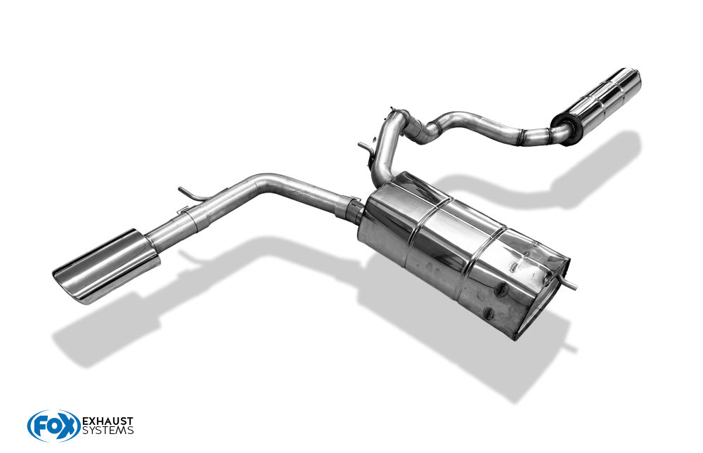 Audi A2 - 1,4l 42l Tank Halbanlage ab Kat - 115x85 Typ 32 (Bestehend aus End- und Vorschalldämpfer mit Endrohr)