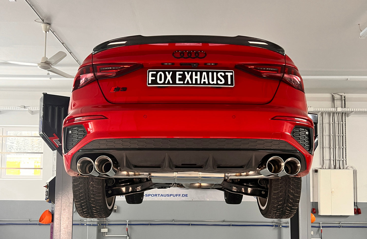 Audi S3 GY - Limousine Halbanlage ab OPF mit Abgasklappen - 2x100 Typ 25 rechts/links