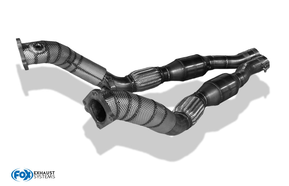 Audi RS4 B5 Downpipe 76mm mit HJS Katalysatoren