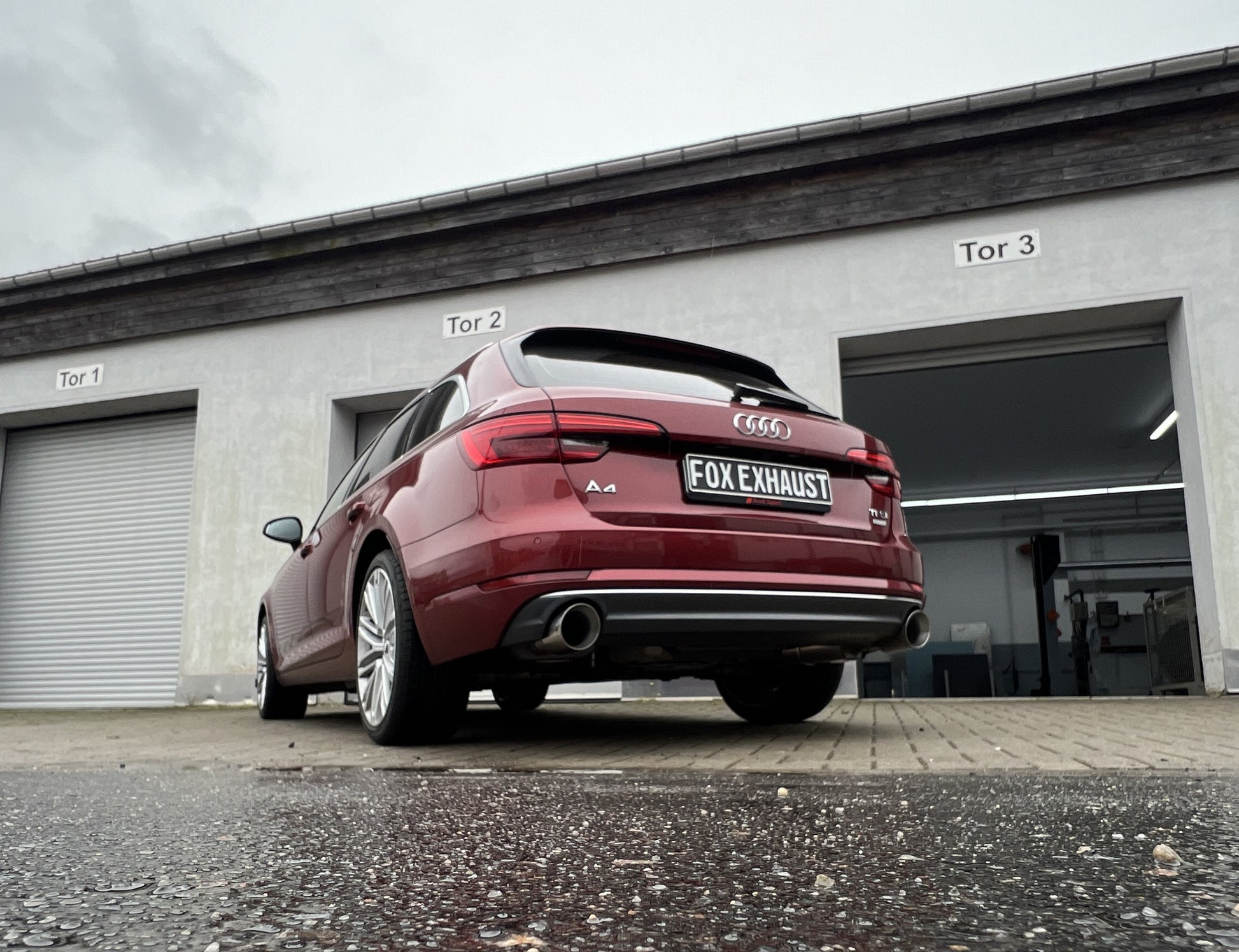 Audi A4 B9 - 2WD Endschalldämpfer rechts/links, Y-Verbinder und Mittelschalldämpfer  - 1x114 Typ 25 rechts/links