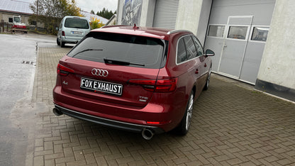 Audi A4 B9 - 2WD Endschalldämpfer rechts/links, Y-Verbinder und Mittelschalldämpfer  - 1x114 Typ 25 rechts/links