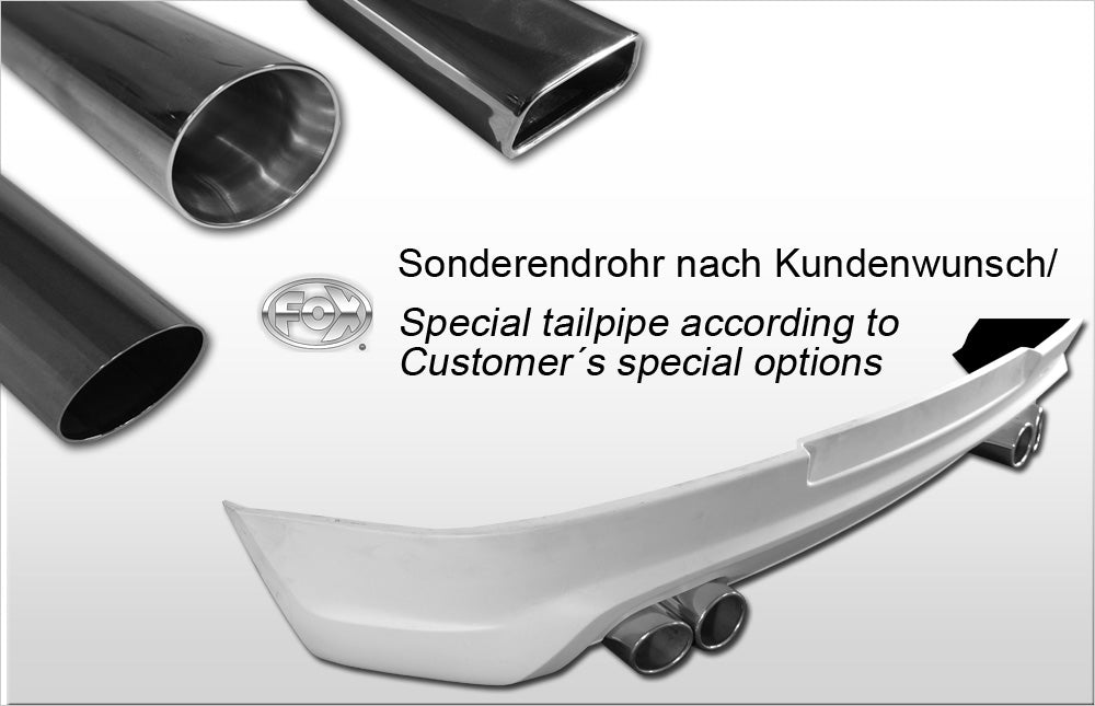 Aufpreis für Sonderendrohrvariante