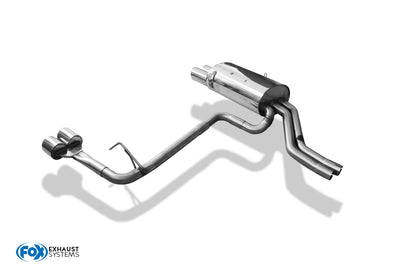 BMW E46 320/ 323/ 325/ 328/ 330 Endschalldämpfer Ausgang rechts/links zweiflutig - 2x90 Typ 14 rechts/links