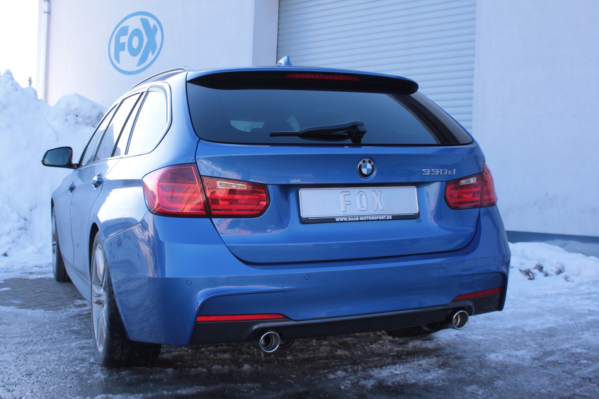 BMW F30/31 - 330d Endschalldämpfer quer Ausgang rechts/links - 1x80 Typ 16 rechts/links