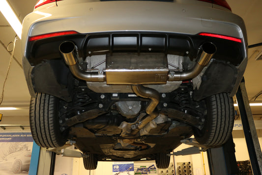 BMW F30/31 - 335d Endschalldämpfer quer Ausgang rechts/links - 1x90 Typ 10 rechts/links