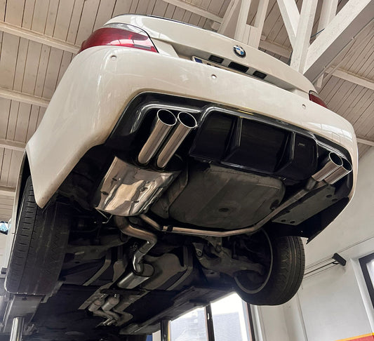 BMW E60/61 - 520i/ 523i/ 525i/ 530i Endschalldämpfer Ausgang rechts/links - 2x90 Typ 10 rechts/links M5-Optik