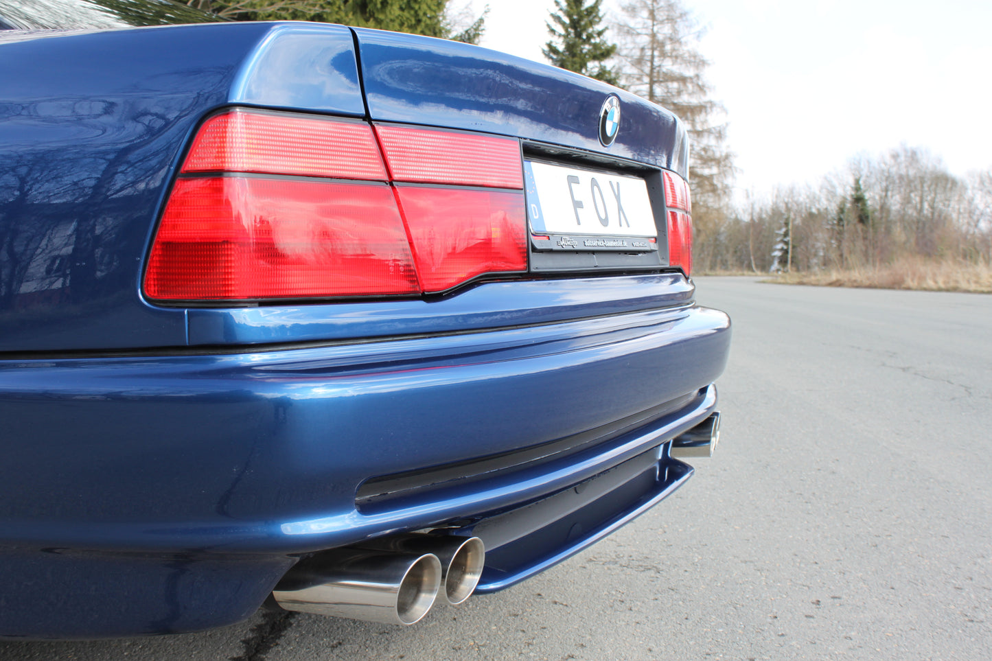 BMW E31 850i Endschalldämpfer rechts/links und Vorschalldämpfer - 2x90 Typ 25 rechts/links