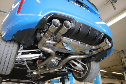 BMW F87 M2 Competition + CS Endschalldämpfer quer Ausgang rechts/links mit 2 Abgasklappen - 2x90 Typ 25 rechts/links