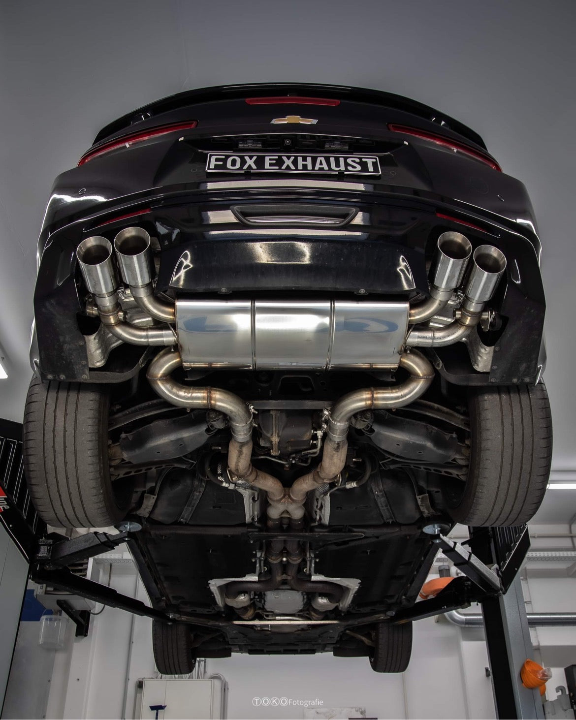 Chevrolet Camaro - A1XC Endschalldämpfer quer Ausgang rechts/links mit 2 Abgasklappen - 2x100 Typ 25 rechts/links