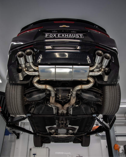 Chevrolet Camaro - A1XC Endschalldämpfer quer Ausgang rechts/links mit 2 Abgasklappen - 2x100 Typ 25 rechts/links