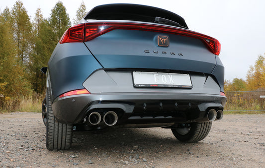 CUPRA Formentor 4x4 Halbanlage ab Kat - 2x100 Typ 25 innen und 2x90 Typ 25 außen - mit 2 elektronischen Klappen