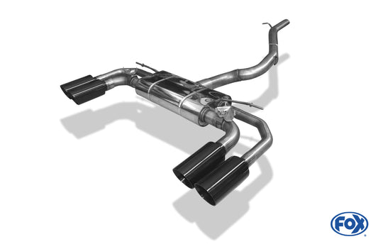 CUPRA Formentor 4x4 Halbanlage ab Kat - 2x100 Typ 25 rechts/links schwarz emalliert - mit 2 elektronischen Klappen
