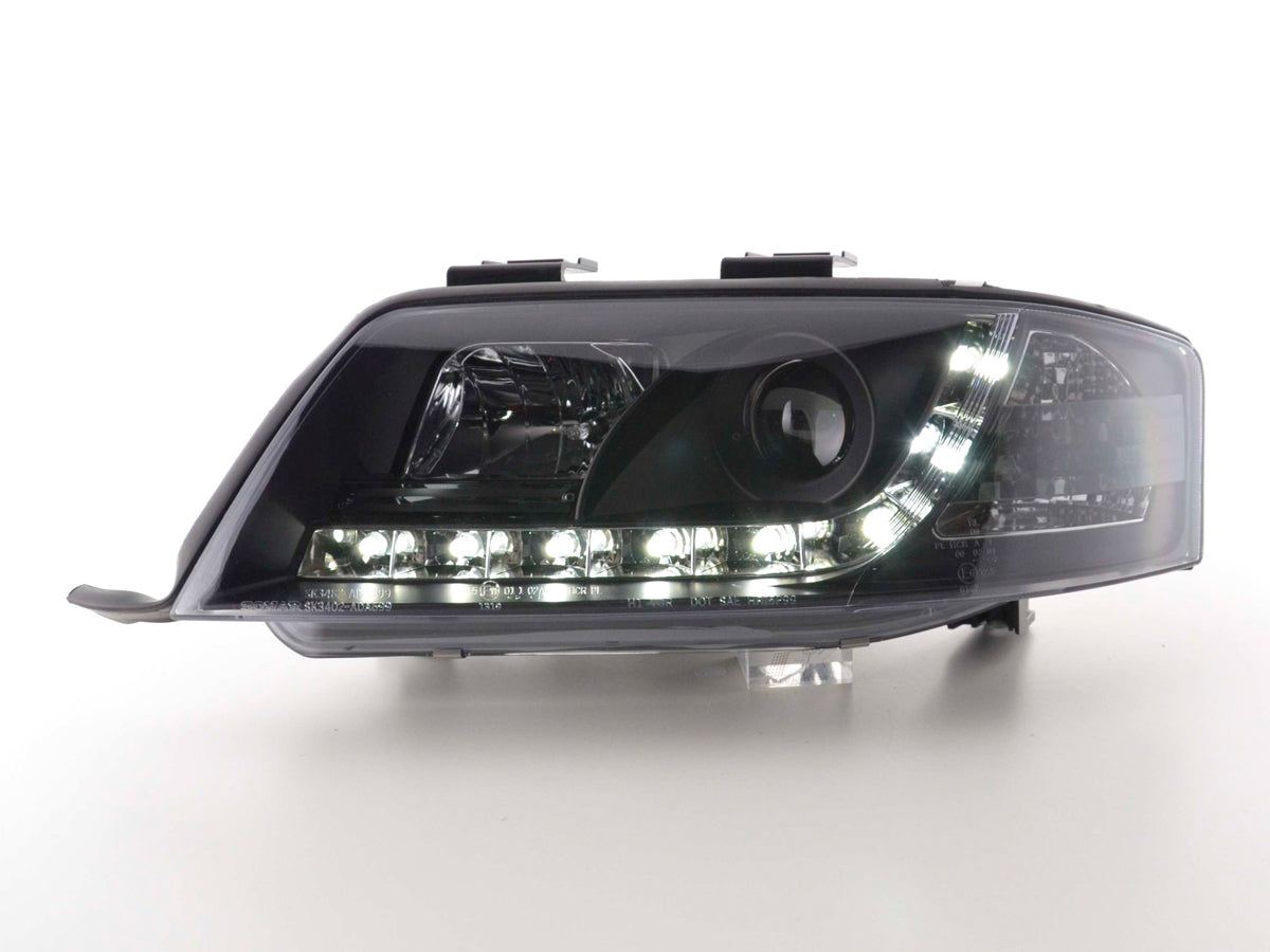 Scheinwerfer Set Daylight LED Tagfahrlicht Audi A6 4B  97-00 schwarz