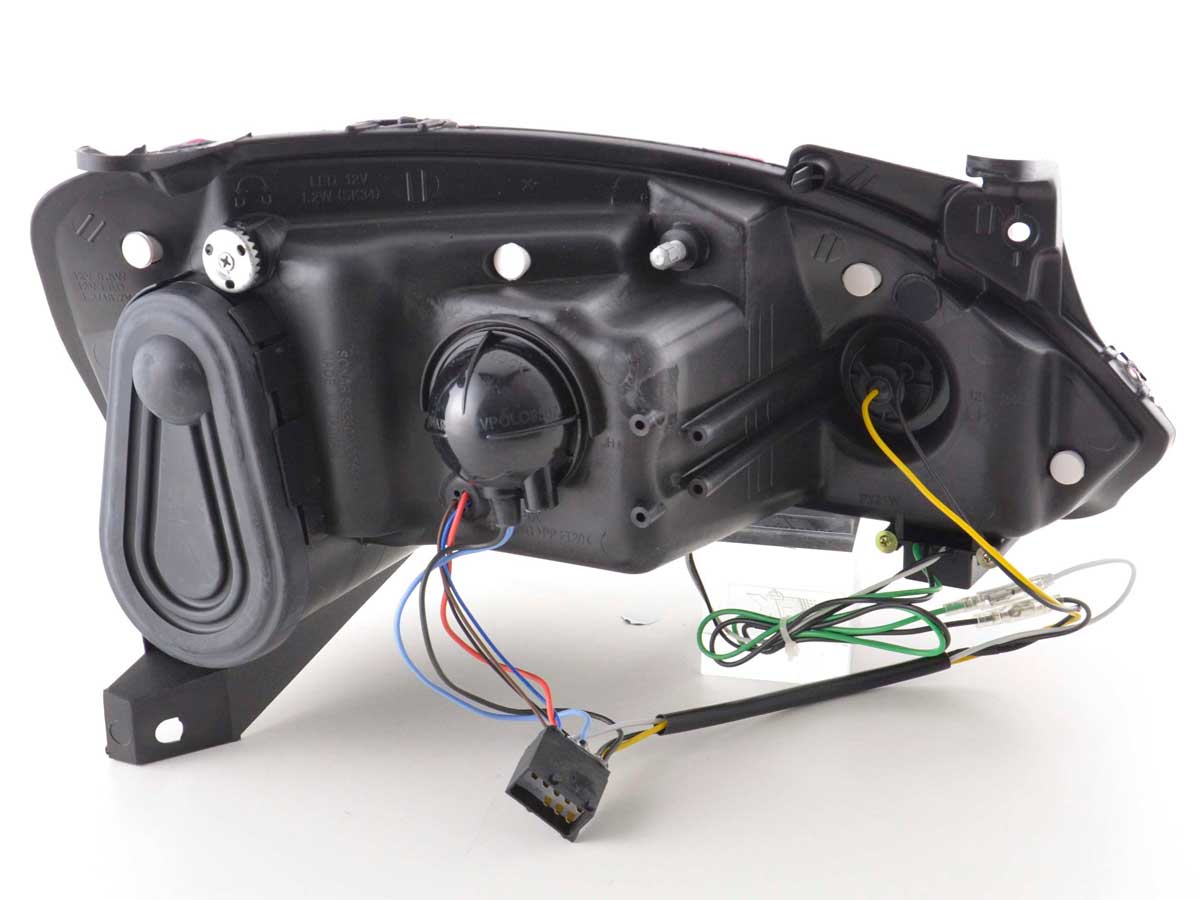 Scheinwerfer Set Daylight LED TFL-Optik Opel Corsa C  01-06 schwarz