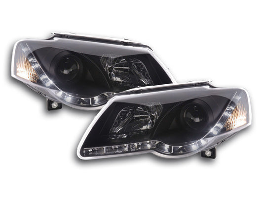 Scheinwerfer Set Daylight LED TFL-Optik VW Passat Typ 3C  05- schwarz