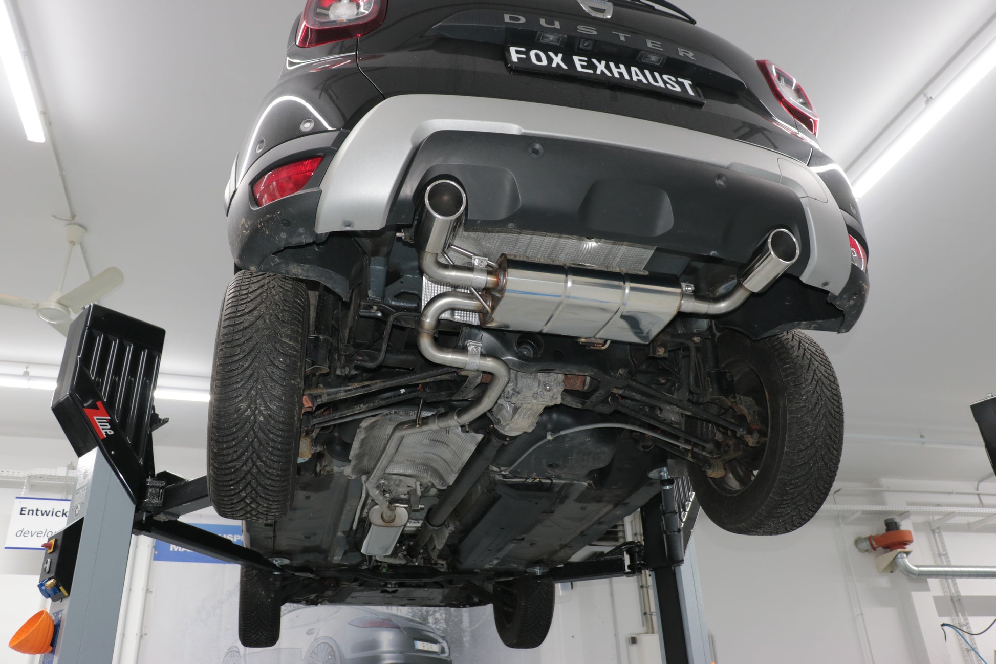 Dacia Duster 4x4 Facelift Endschalldämpfer quer Ausgang rechts/links - 1x90 Typ 16 rechts/links