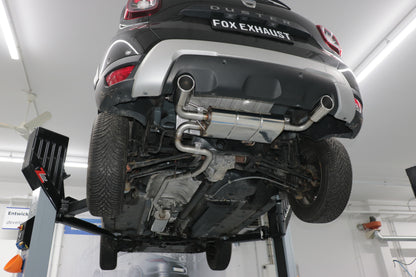 Dacia Duster 4x4 Facelift Endschalldämpfer quer Ausgang rechts/links - 1x90 Typ 16 rechts/links