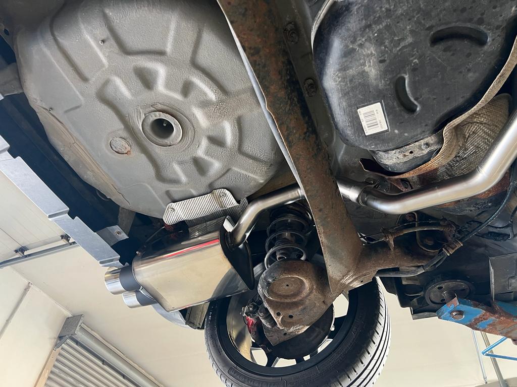 Fiat 500/ 500C Endschalldämpfer - 2x80 Typ 25