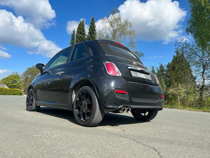 Fiat 500/ 500C Endschalldämpfer - 2x80 Typ 25