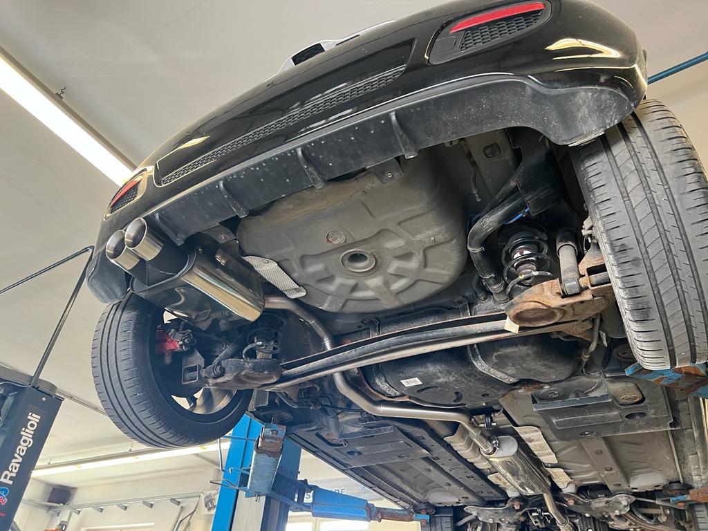 Fiat 500/ 500C Endschalldämpfer - 2x80 Typ 25