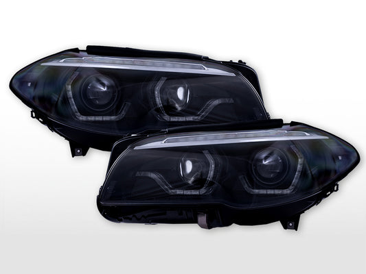 Xenon Scheinwerfer Set LED Tagfahrlicht AFS BMW 5er F10 Bj. 11-13 schwarz