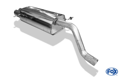 Ford Fiesta VII/ Fiesta VII Sport - 1,0l Eco Boost 1,4l Endschalldämpfer - 2x80 Typ 25