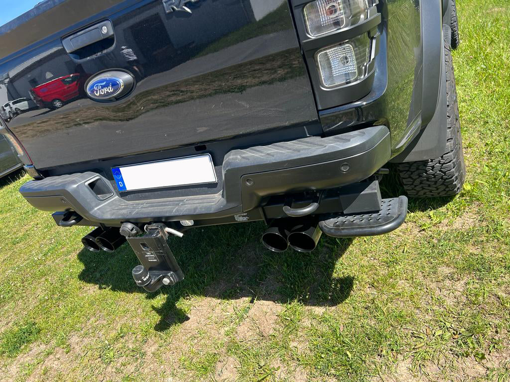 Ford Raptor - Doppelkabine Endschalldämpfer Ausgang rechts/links - 2x100 Typ 25 rechts/links schwarz emalliert