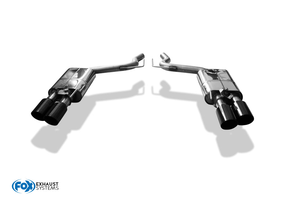 Ford Mustang VI Facelift Coupe & Convertible - 8 -Zylinder Endschalldämpfer rechts/links mit Abgasklappen - 2x100 Typ 25 r...