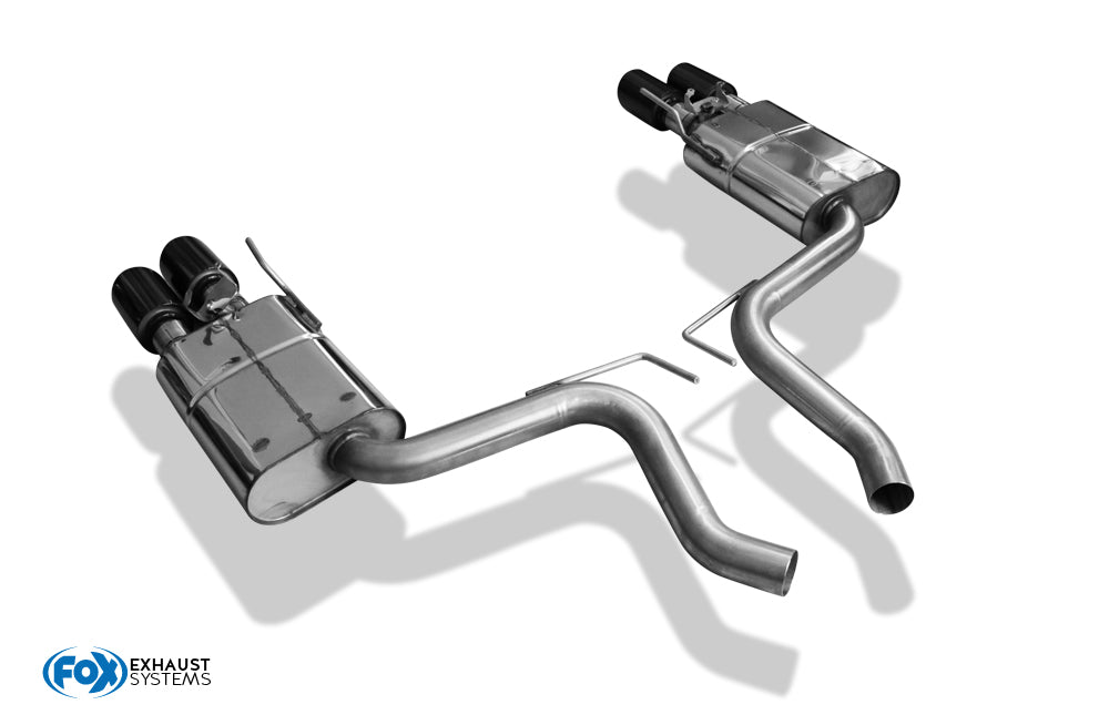Ford Mustang VI Facelift Coupe & Convertible - 8 -Zylinder Endschalldämpfer rechts/links mit Abgasklappen - 2x100 Typ 25 r...