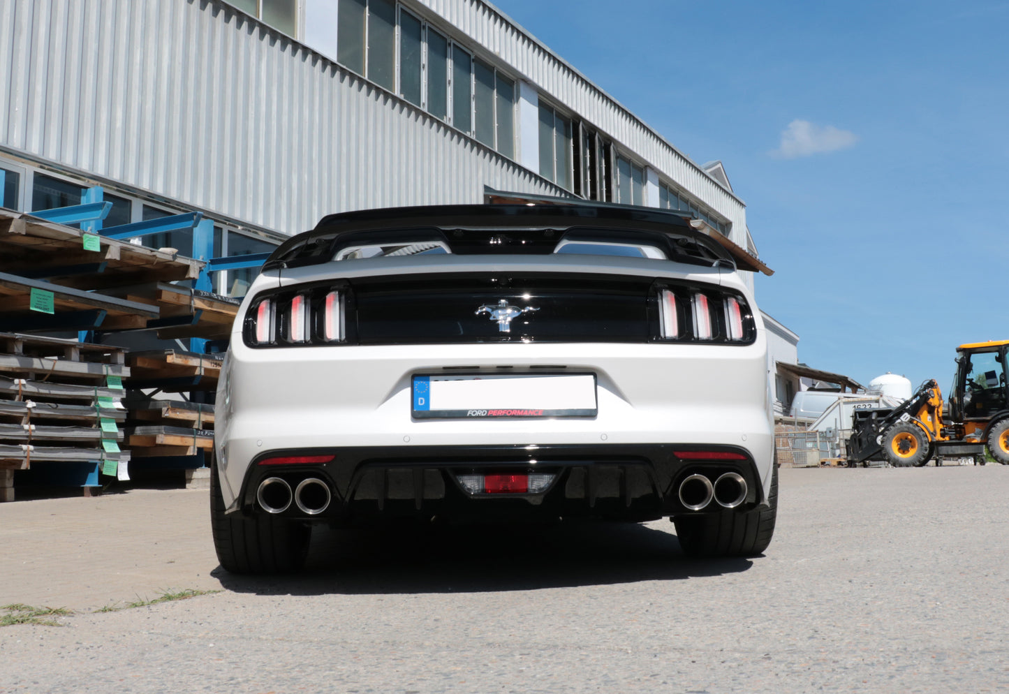 Ford Mustang VI Coupe & Convertible - 4/6/8 -Zylinder Endschalldämpfer rechts/links ohne Abgasklappen - 2x100 Typ 25 recht...